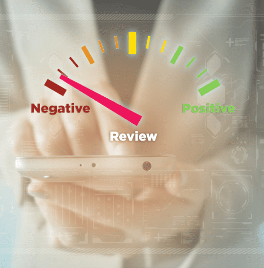 Positive and Negative Reviews Infographic