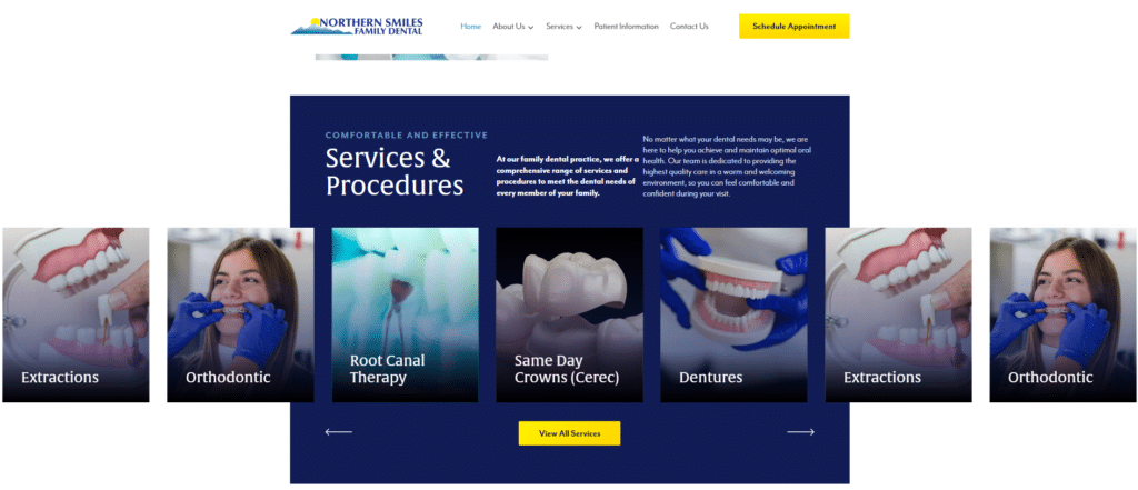 A Smile-Worthy Transformation: How Omni Premier Marketing Revamped Northern Smiles Family Dental's Website